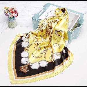 BN large satin scarf